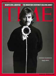 George Harrison — на обложке Time